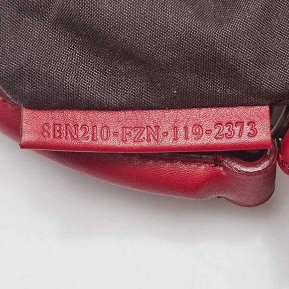 Fendi Red Leather Large Peekaboo Satchel Bag - Picture 11 of 12